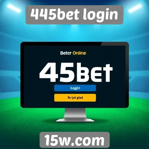 Interface amigável do 445bet login